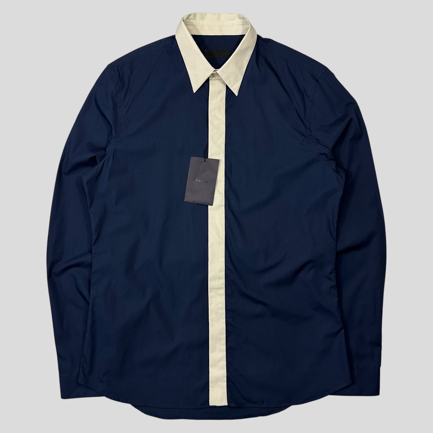 Prada 2016 Store Exclusive Contrast Stripe Shirt DSWT - M