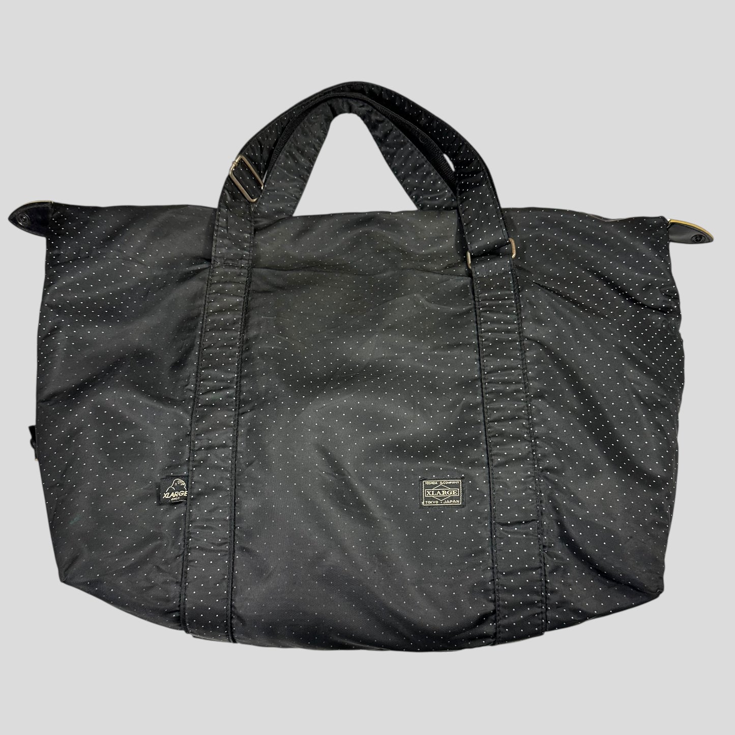Porter Yoshida x X-Large Polkadot Nylon Tanker Modular Duffle Bag