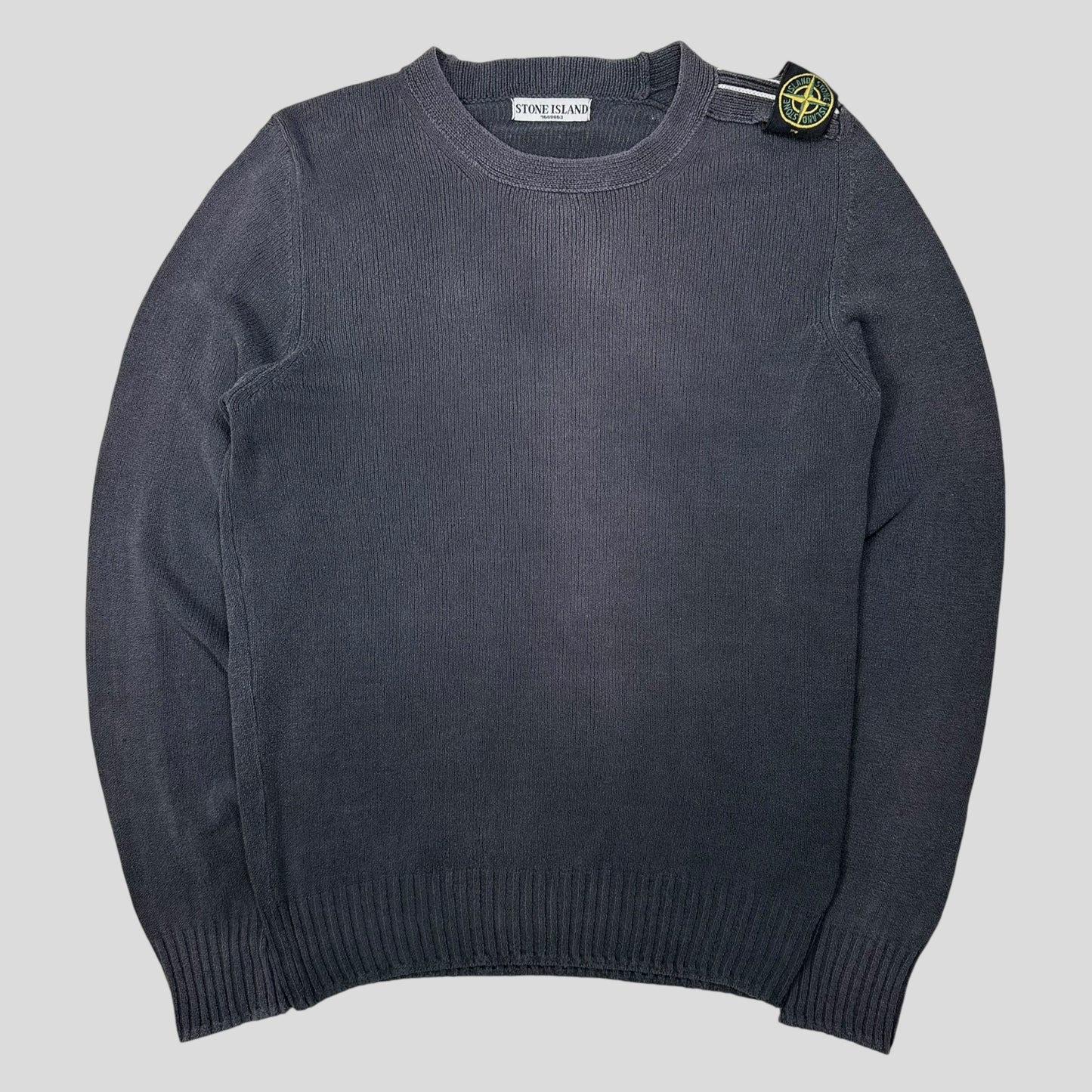 Stone Island SS10 Shoulder Badge Crewneck Knit Jumper - M