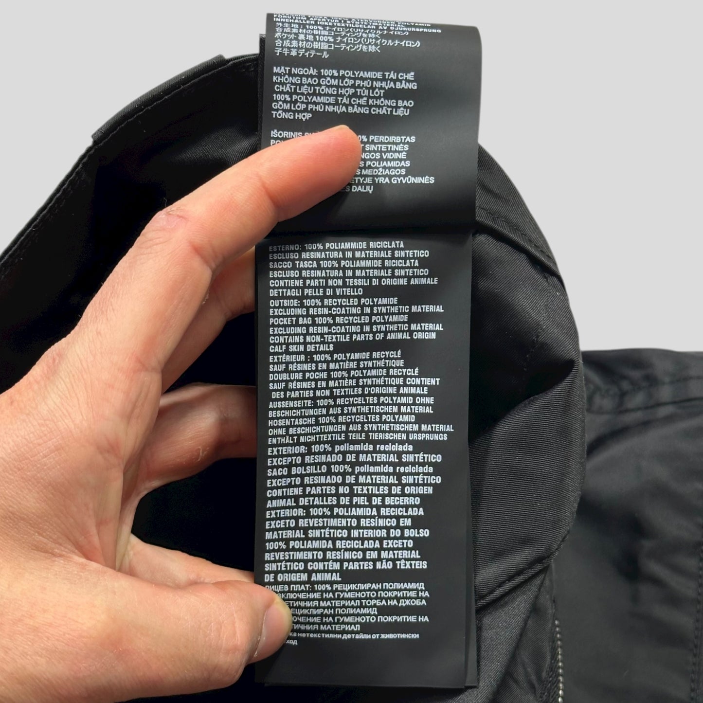 Prada 2023 Re-nylon Plaque Logo Bermuda Cargo Shorts - L