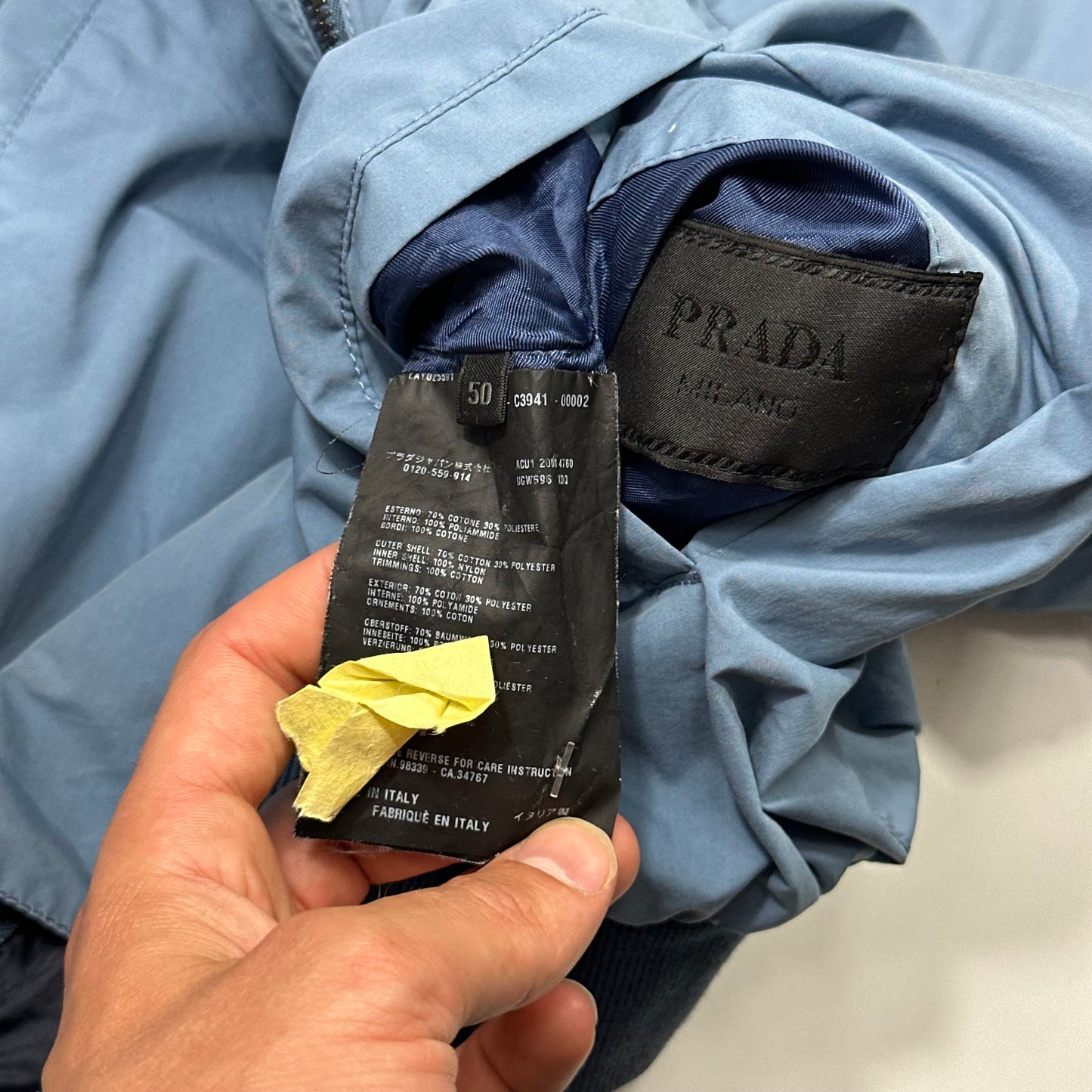 Prada Milano 2006 Reversible Pocket Logo Contrast Jacket - M