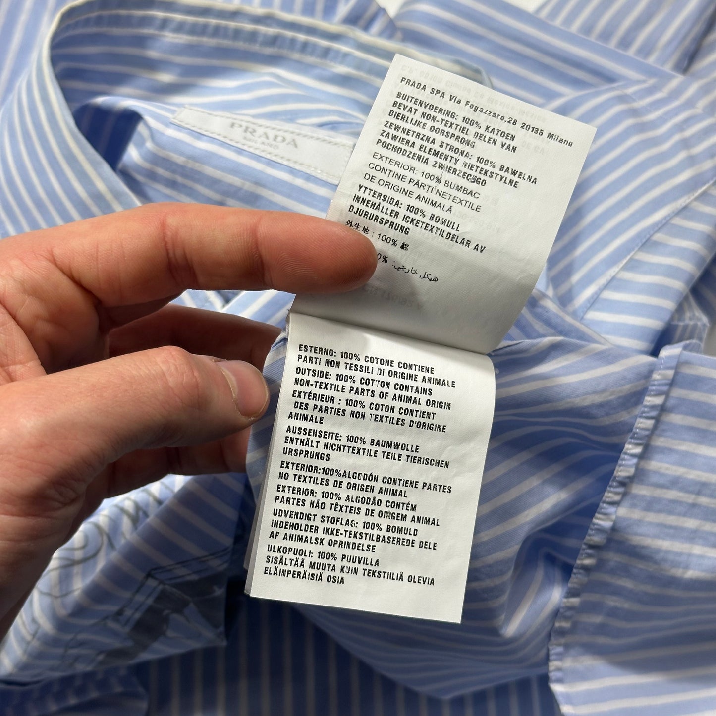 Prada SS18 James Jean Comic Print Striped Shirt - S/M