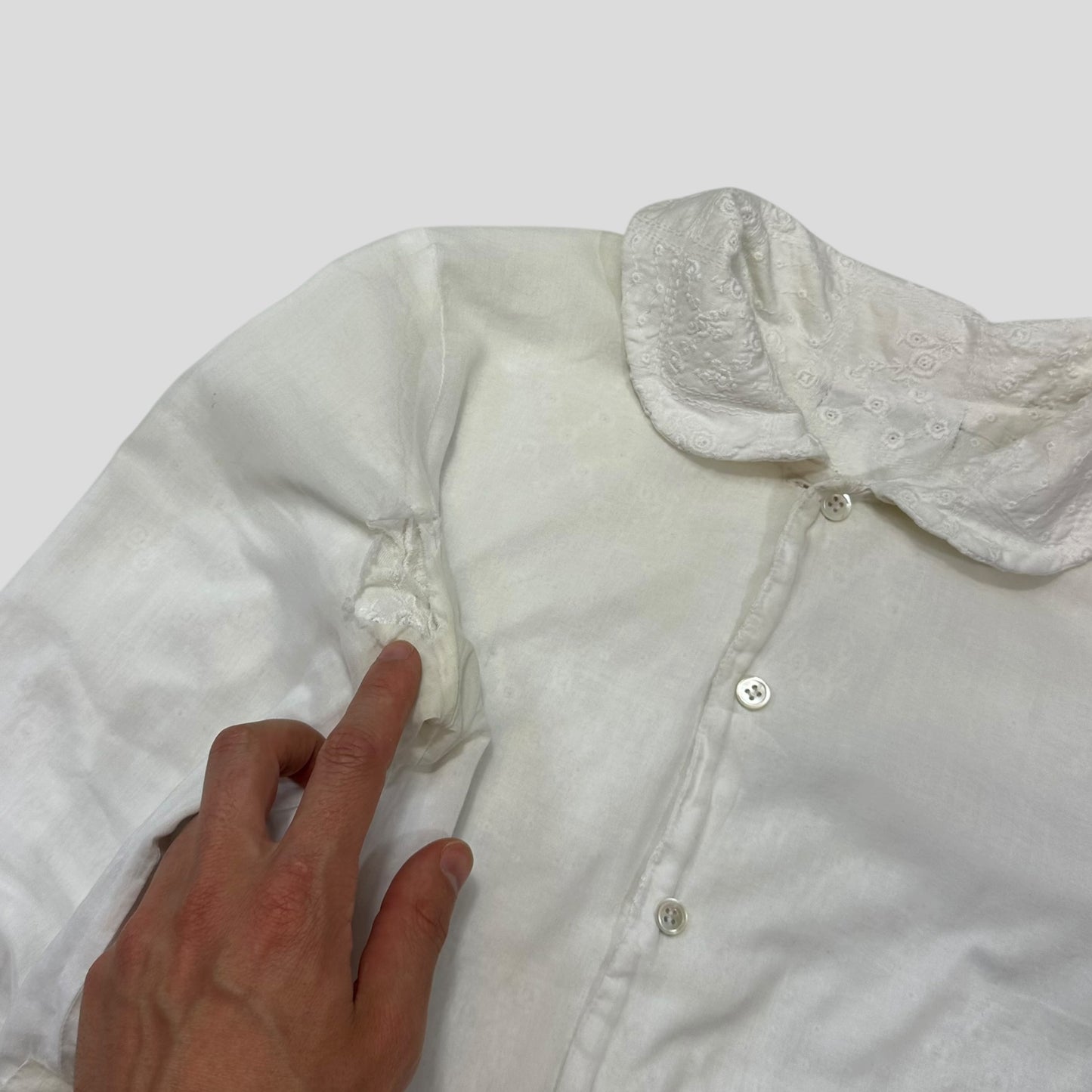 Comme Des Garçons Tricot Reversible Broderie Floral Shirt - S