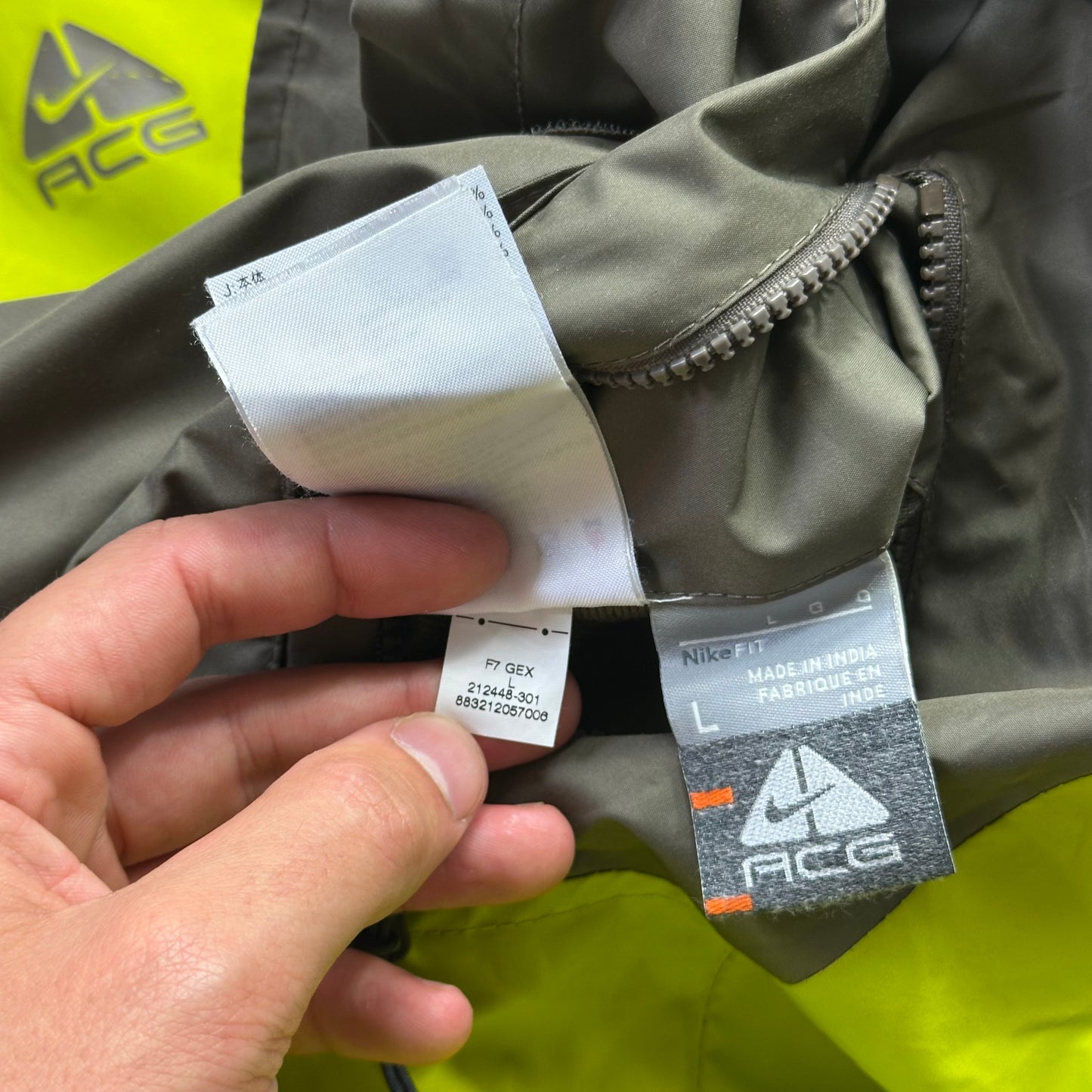 Nike ACG FW07 Reversible Nylon Panelled Fleece - M/L