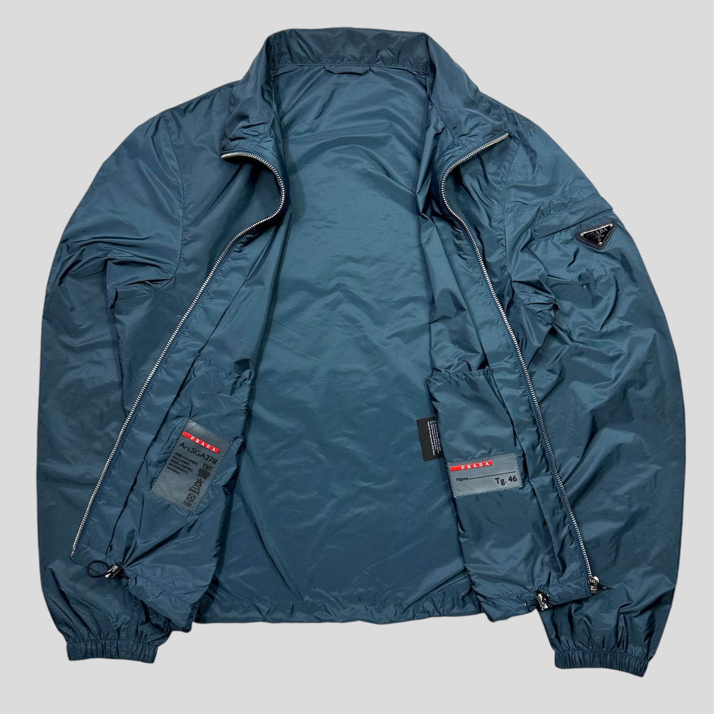 Prada Milano 2018 Metallic Teal Windbreaker - IT46 (M)