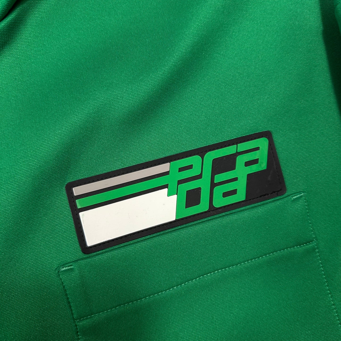 Prada 2018 Rubber Race Logo Technical Jersey Parka Jacket - XS (M)