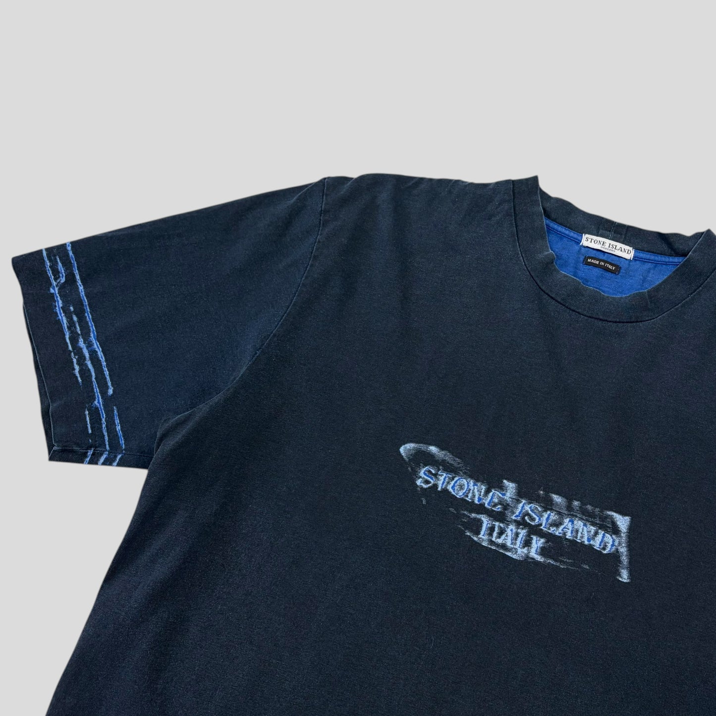 Stone Island SS03 Sublimation Acid Print Marina Logo T-shirt - XL (L)