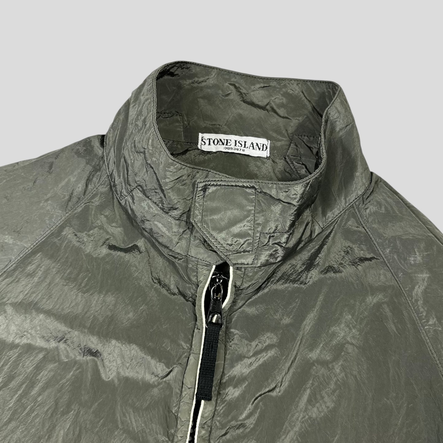 Stone Island SS07 Grey Nylon Metal Windbreaker Jacket - M/L
