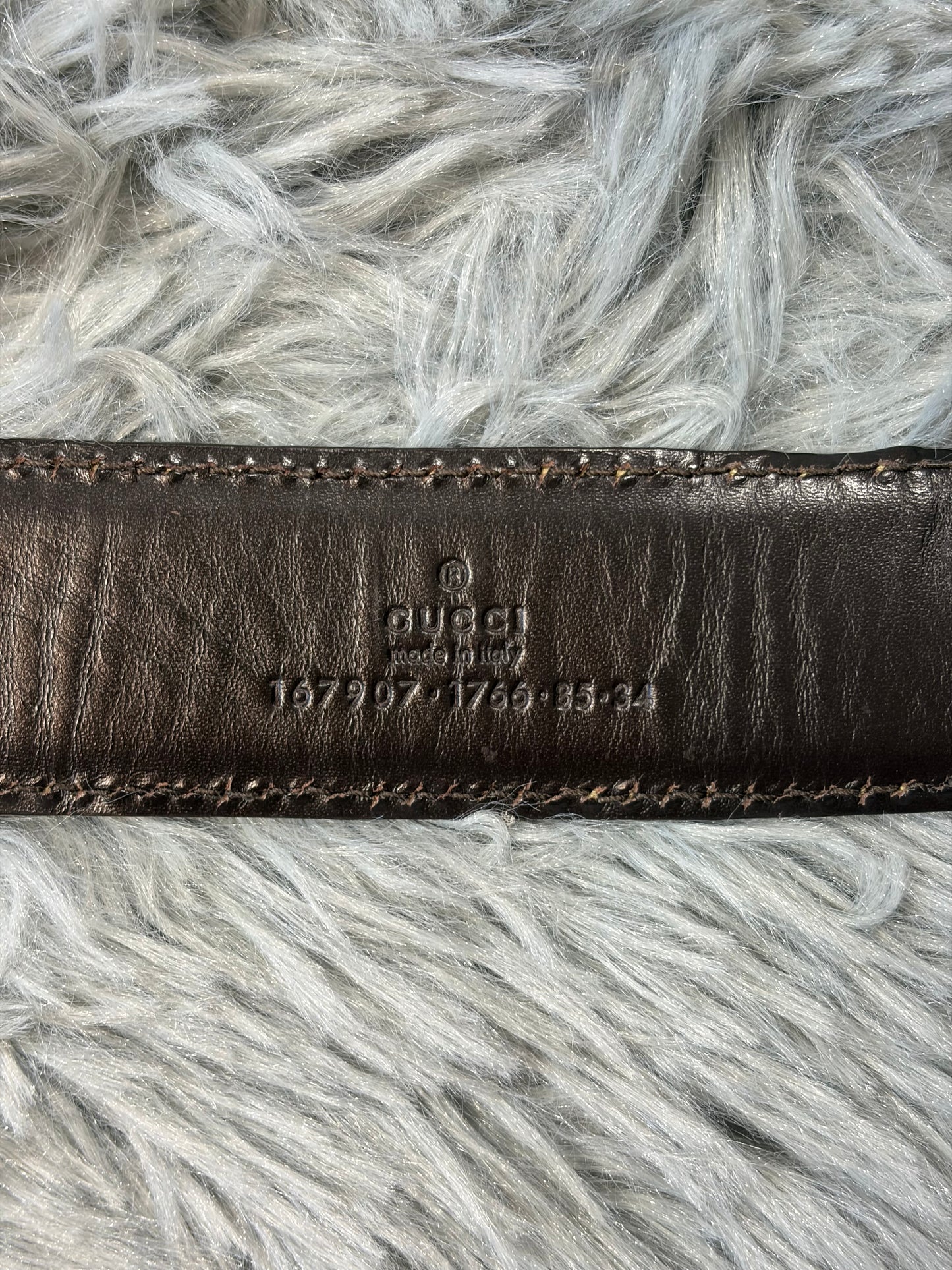 Gucci by Tom Ford 00’s Metallic Crocodile Leather Web Belt