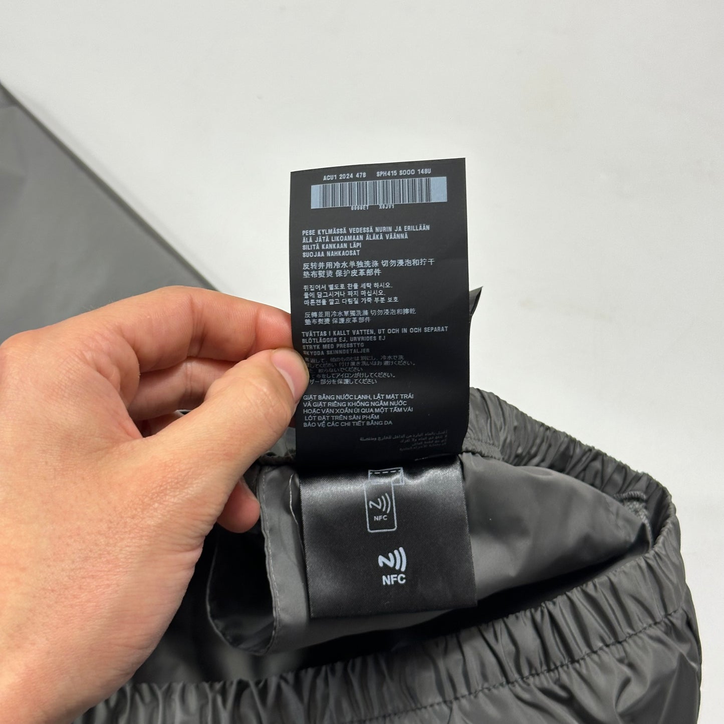 Prada 2024 Light Technical Nylon Baggy Plaque Logo Trousers - L/XL