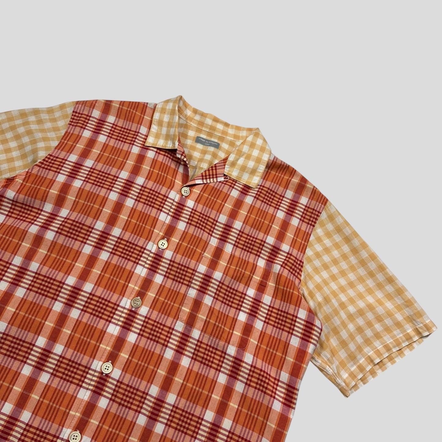 Comme Des Garçons Homme 2002 Double Plaid Boxy Shirt - M/L
