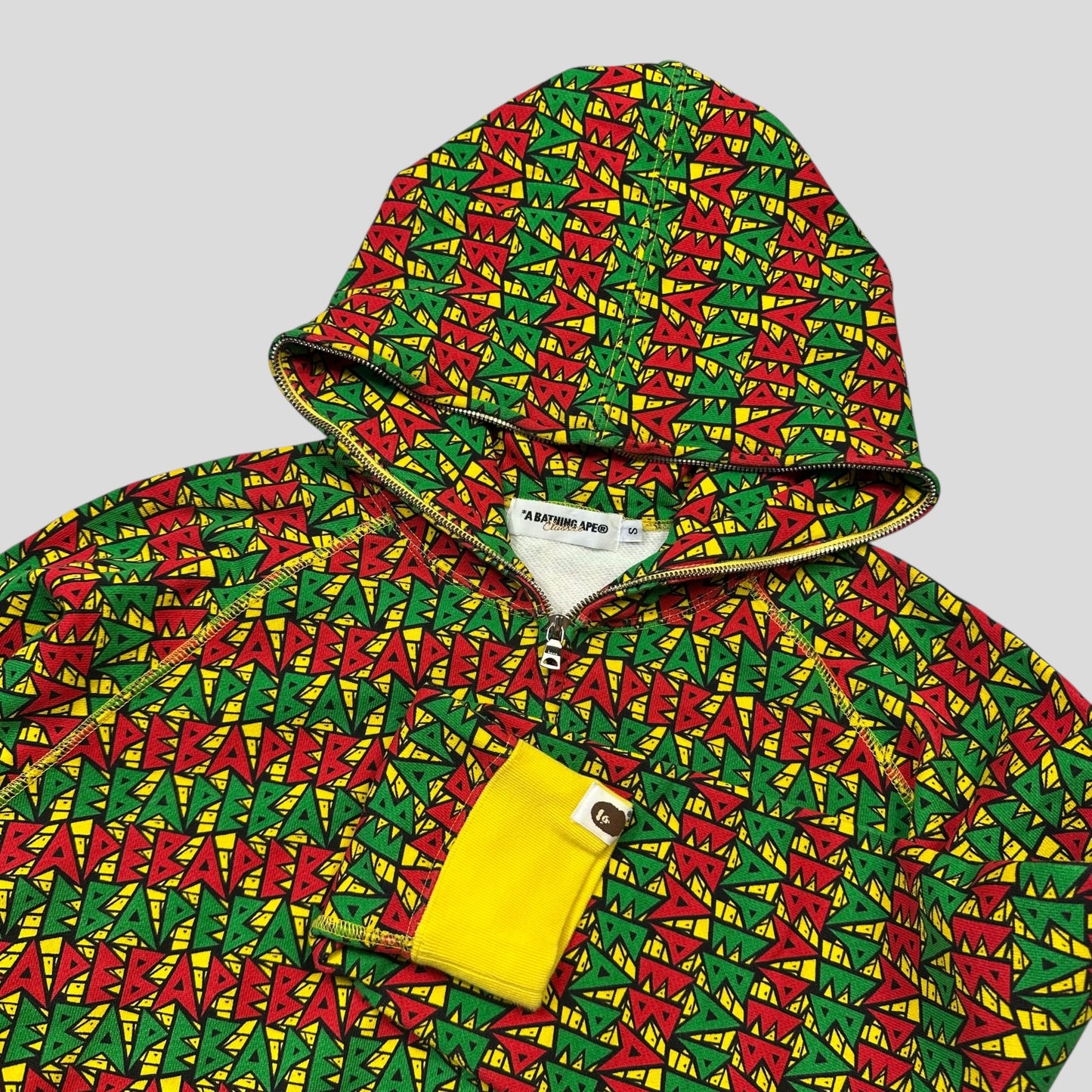 Bape OG 2009 Rasta Full Zip Hoodie - S/M