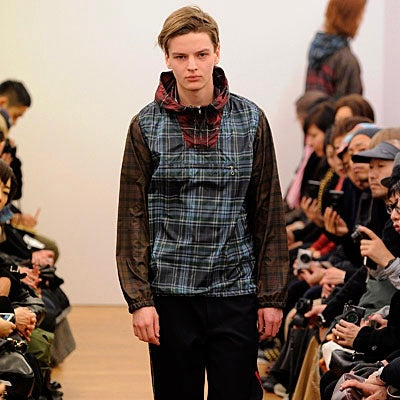 Comme Des Garçons SHIRT 2012 Runway Plaid Panelled Nylon Anorak - S/M
