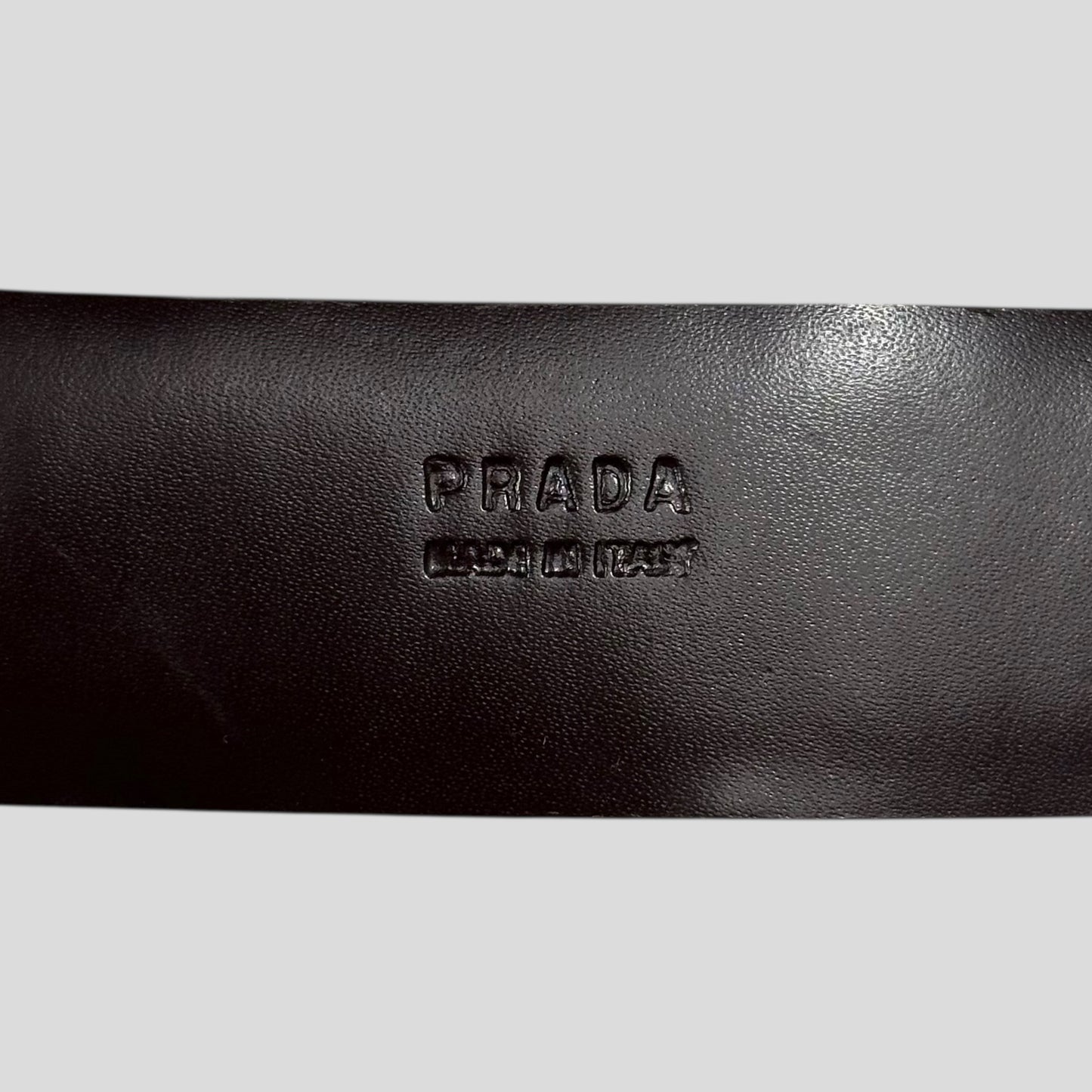 Prada 2000’s Ponyhair Fur Leather Belt