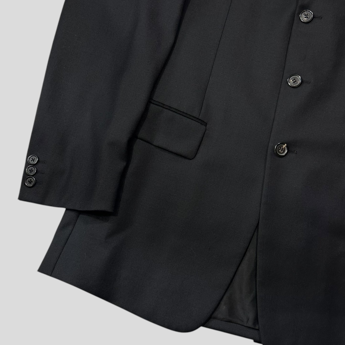 Prada 00’s Virgin Wool Black Suit Blazer + Trousers - IT50 (M/L)