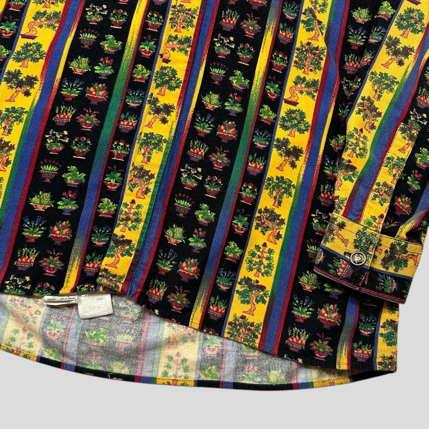 Versace Jeans Couture 1990’s Bonsai Plants Corduroy Shirt - M (L/XL)