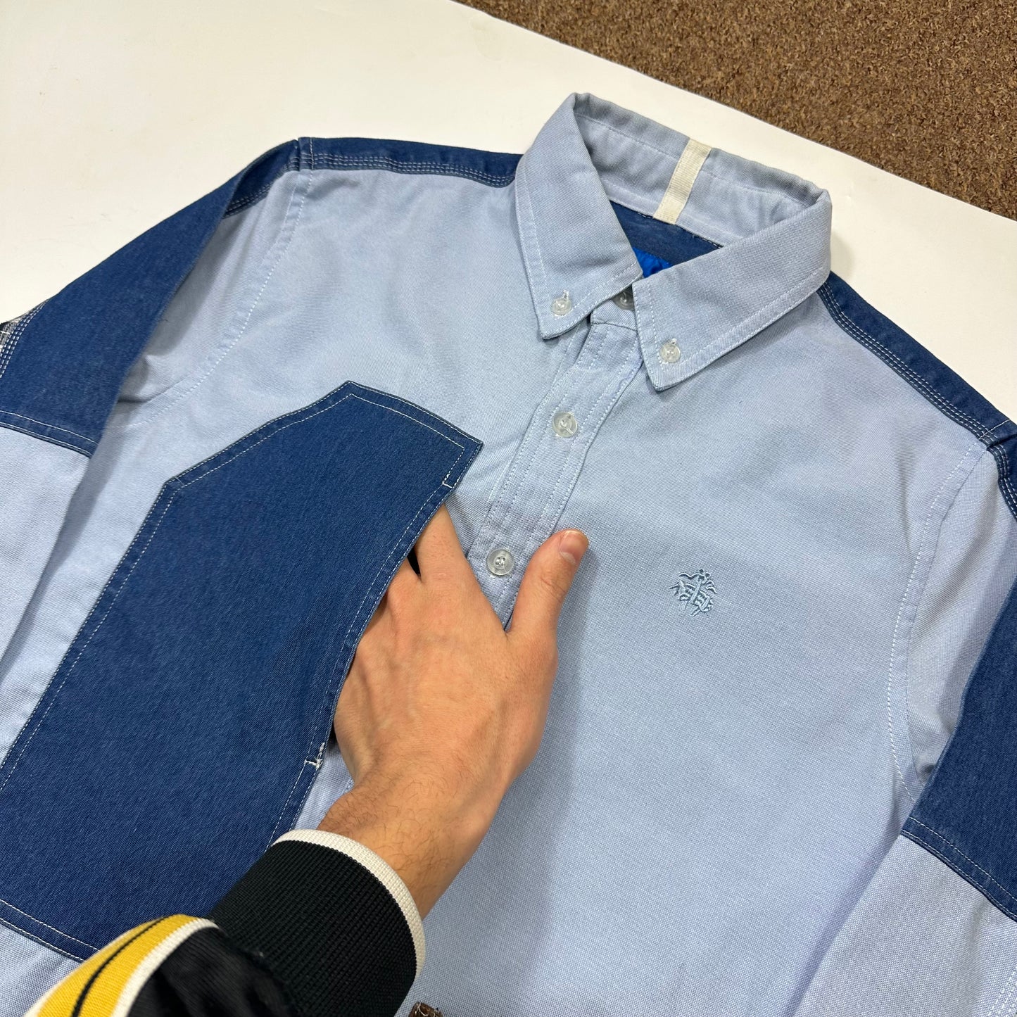 Junya Watanabe x Brooks Brothers 2005 Patchwork Cargo Shirt - M (S)