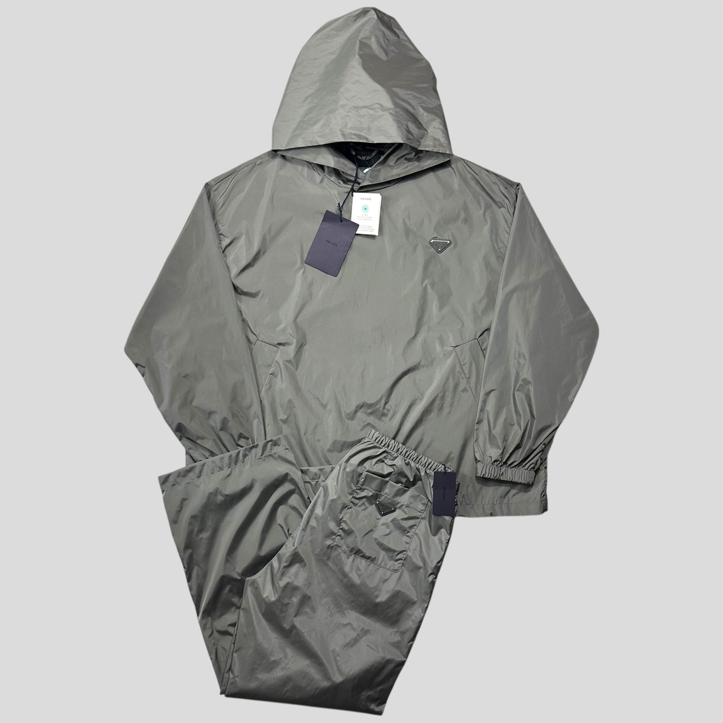 Prada 2024 Light Technical Nylon Smock Jacket + Trousers - L-XXL+