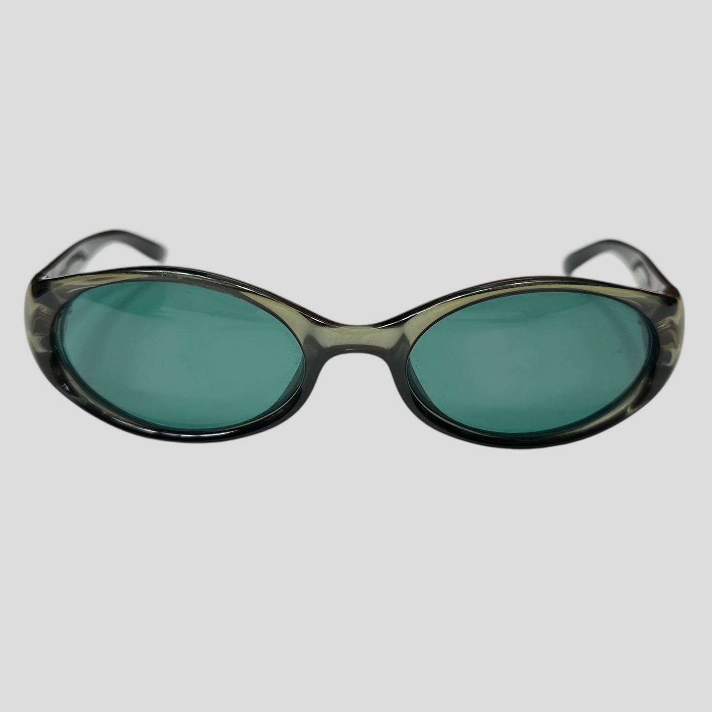 Gucci by Tom Ford 1997 Khaki Green Lens Oval Sunglasses