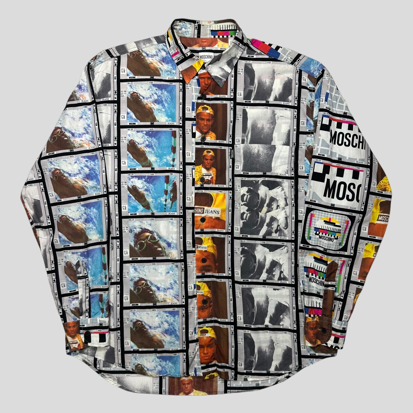 Moschino Jeans 1997 VHS Moving Images Longsleeve Shirt - L