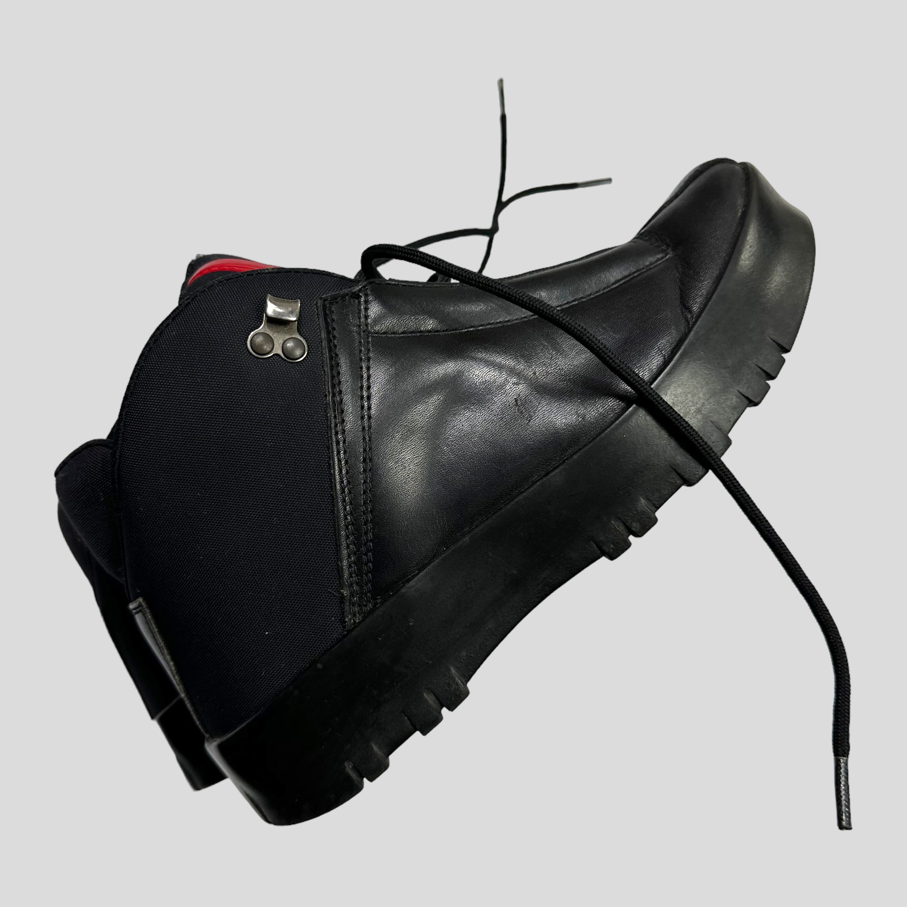 Prada Sport 00's Leather & Nylon Boots - UK6 – Warmwaves