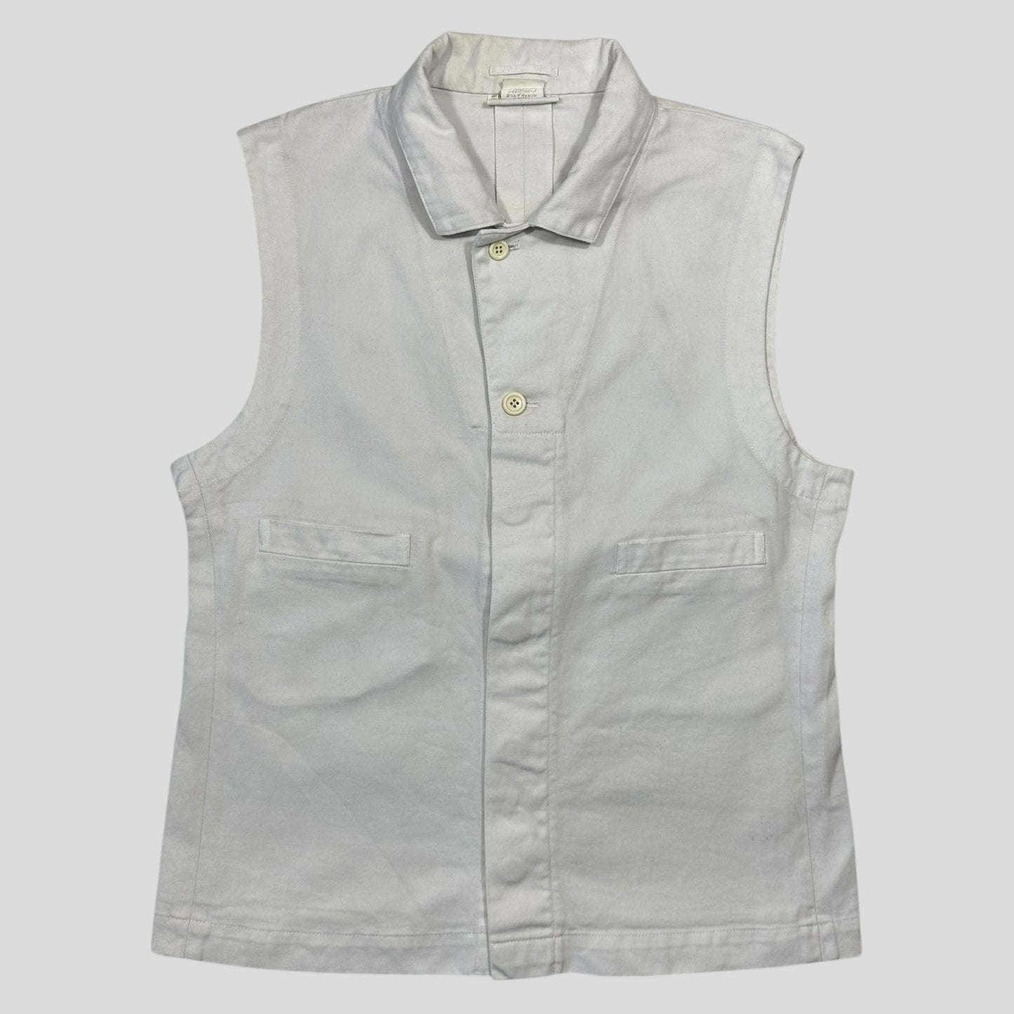 Comme Des Garçons Homme Plus 1994 Cotton Gilet Vest Jacket - M