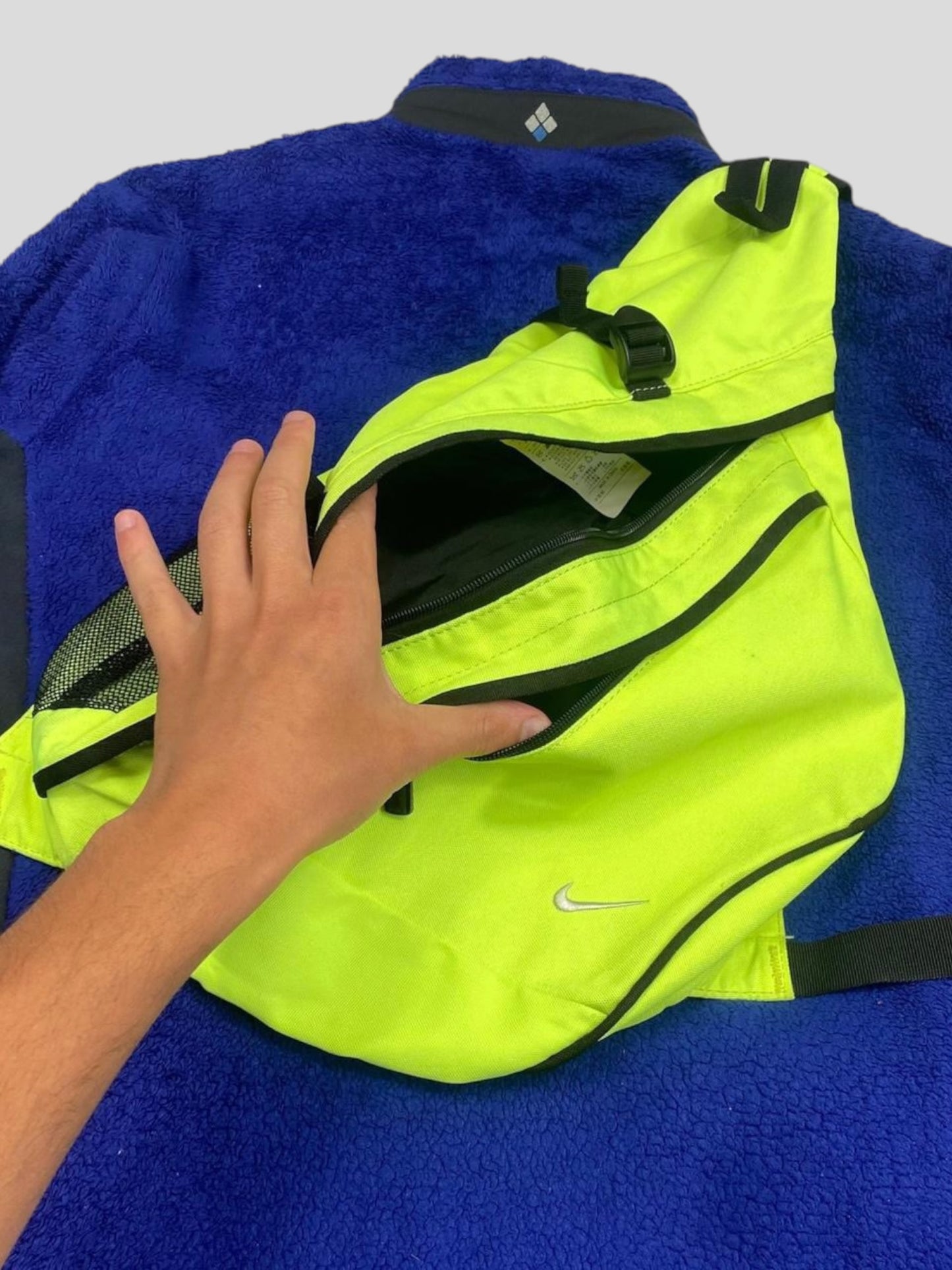 Nike 00’s Neon Green Tri-harness Bag