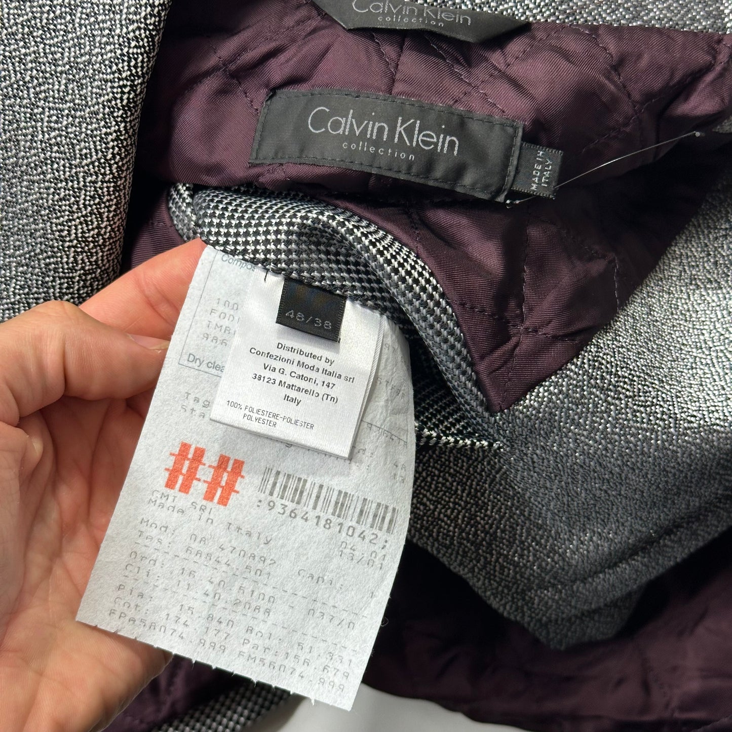 Calvin Klein Collection 2013 Runway Static Panelled Blouson Jacket - M