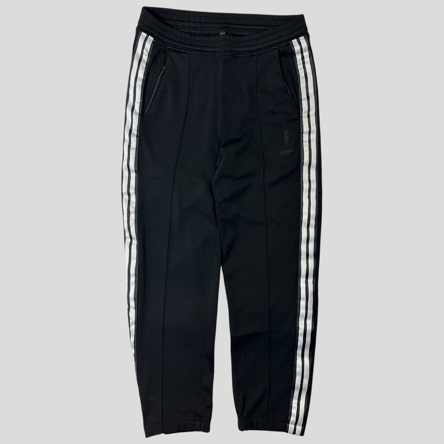 Neil Barrett 2020 Pleated Striped Taped Slim Tracksuit Bottoms - S/M