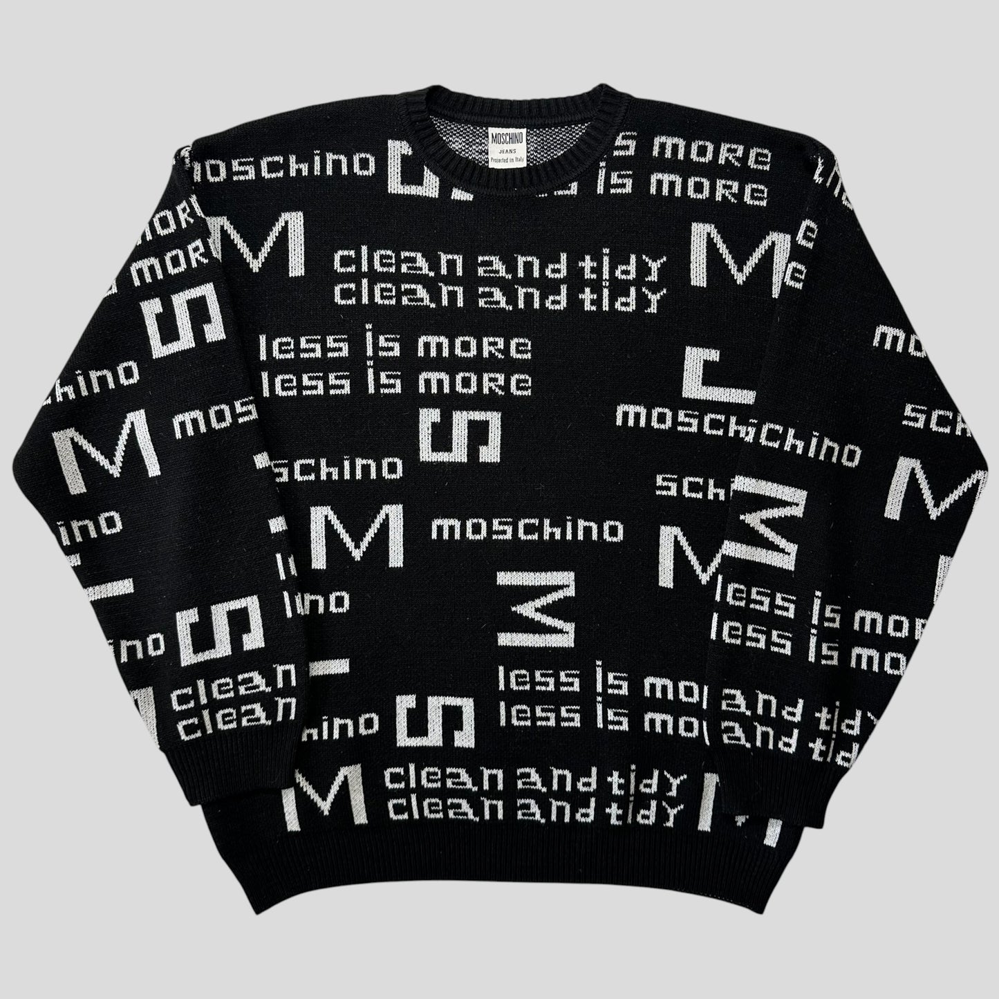 Moschino Jeans 1999 Less Is More Knitted Sweater - M/L
