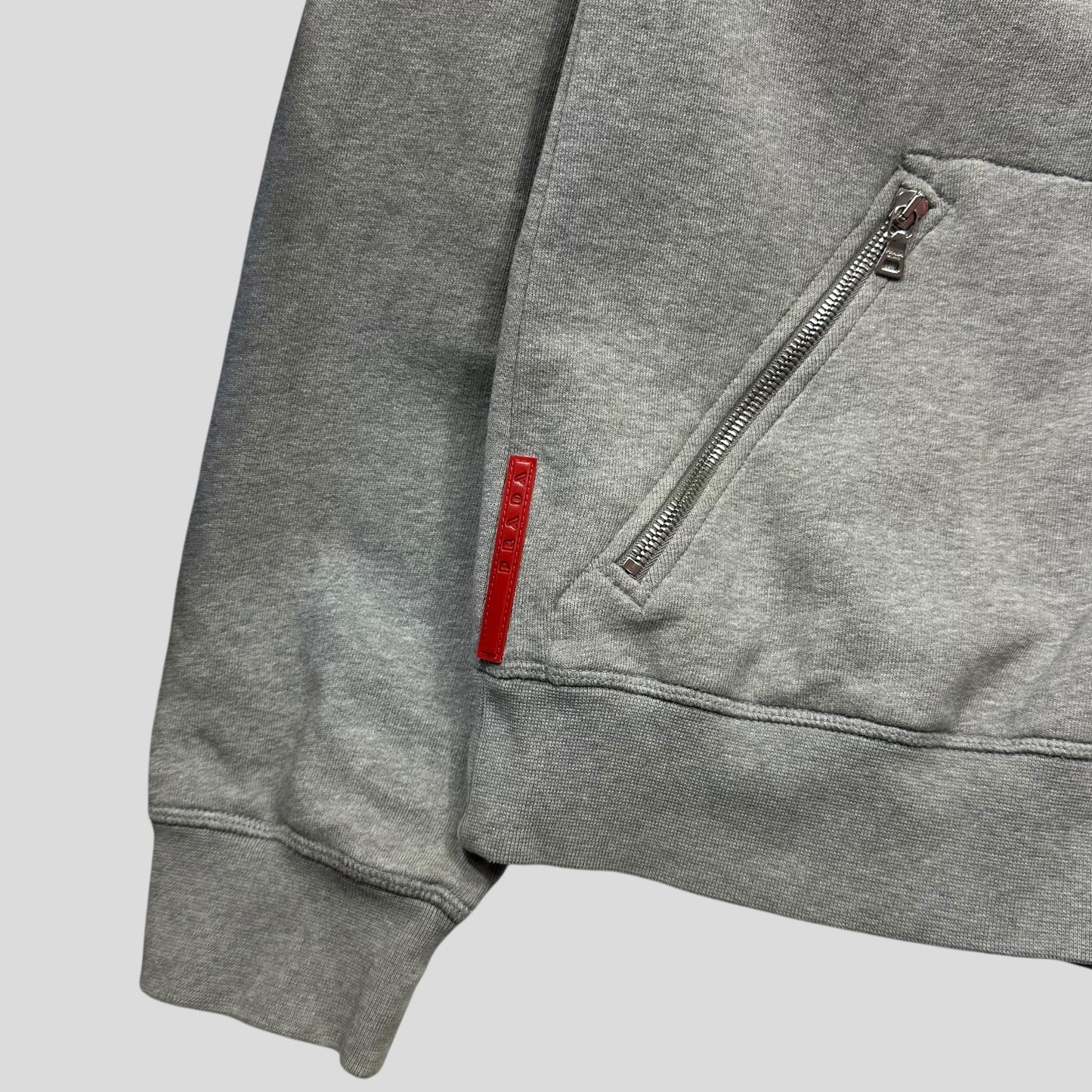 Prada Sport 2007 Nylon Hooded Zip-up Hoodie Jacket - XXL