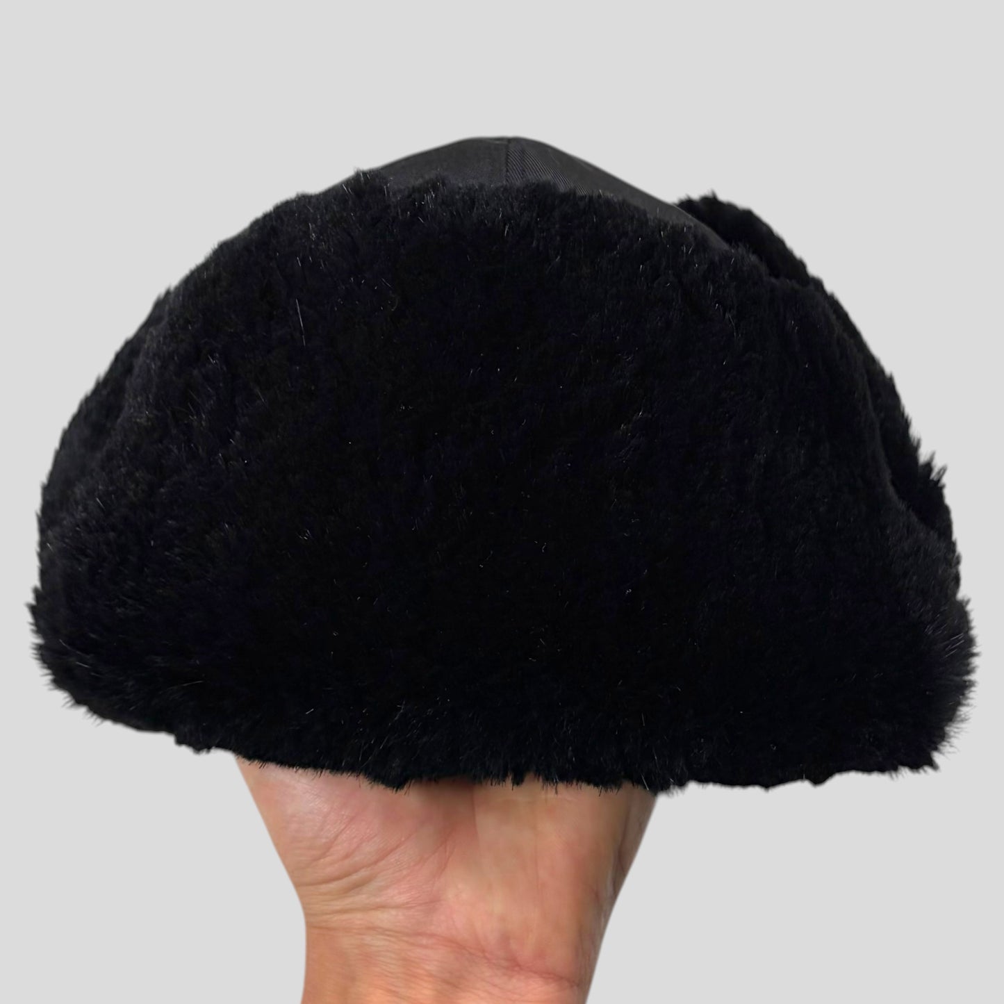 Gucci by Tom Ford 00’s Nylon Canvas Fur Trapper Hat - S