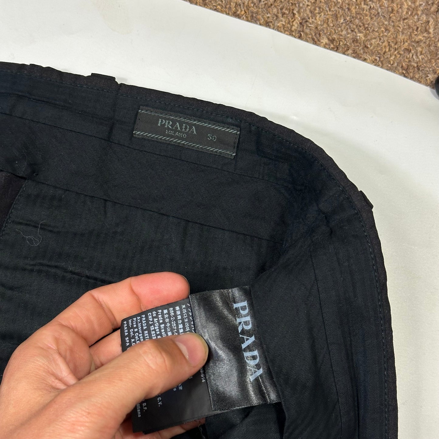 Prada 2016 Virgin Wool Grey Smart Trousers - IT50 (M/L)