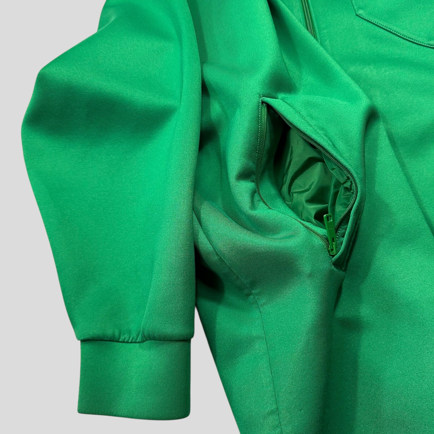 Prada 2018 Rubber Race Logo Technical Jersey Parka Jacket - XS (M)