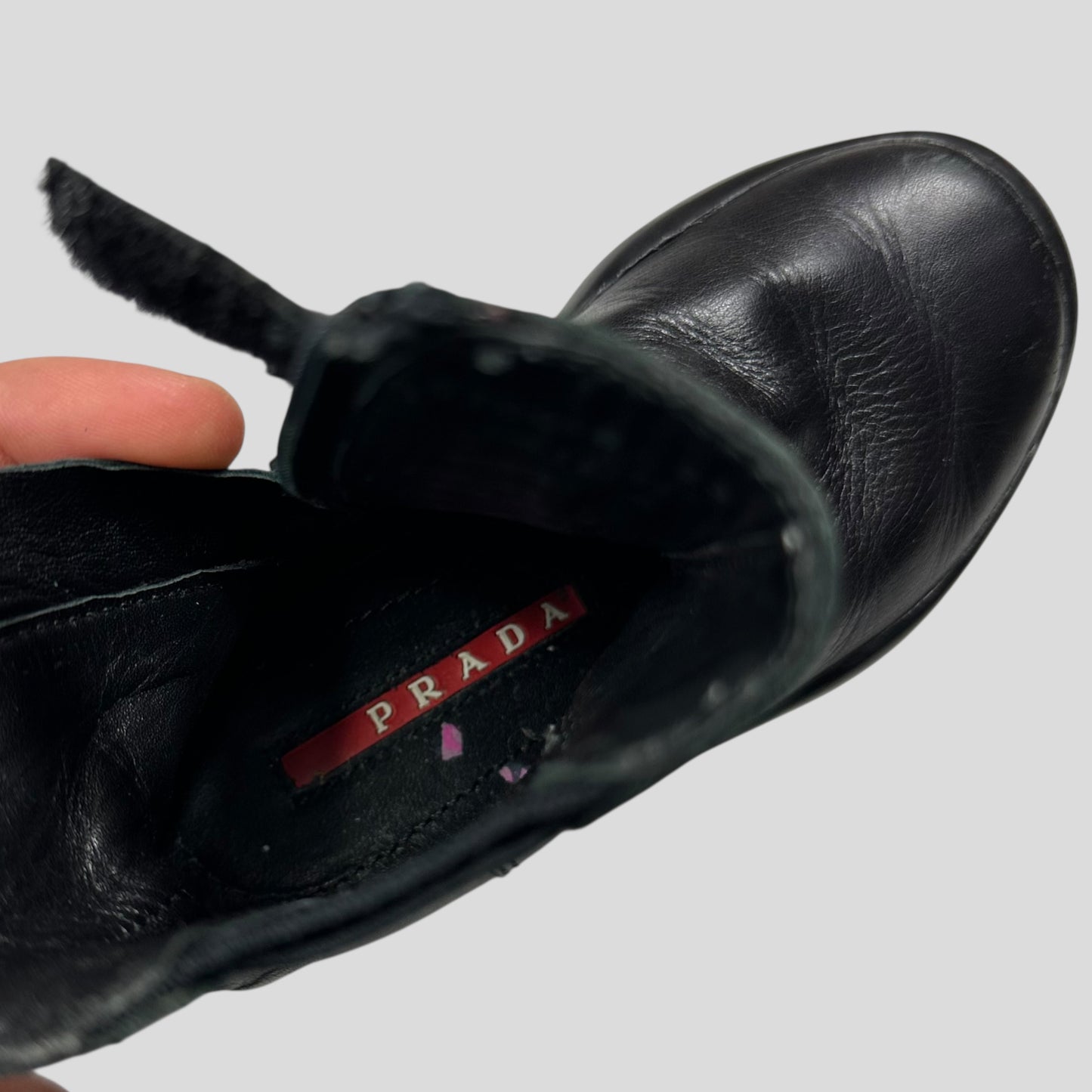 Prada Sport 00’s Leather Zip Baby Boots - 23 (1.5 - 2.5 years)