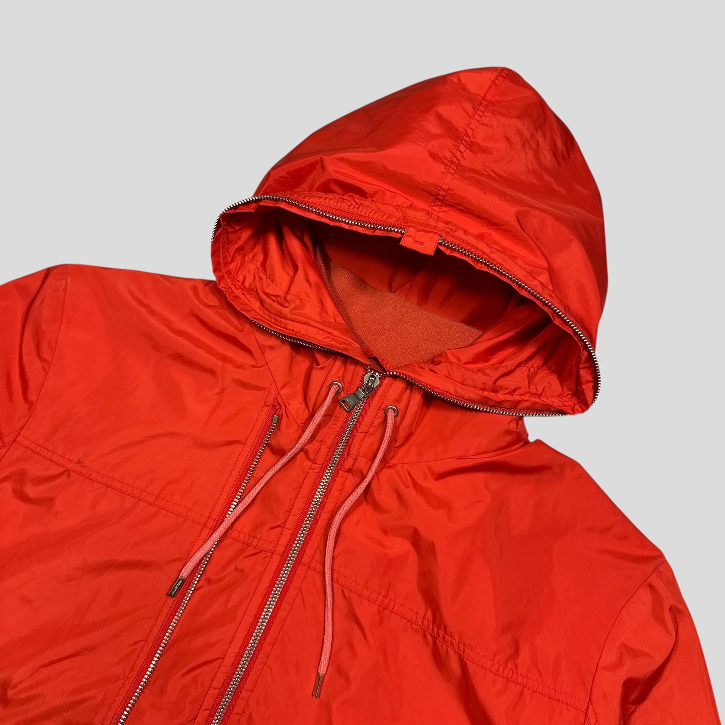 Neil Barrett Twin Zip Detailed Orange Windbreaker Jacket - L