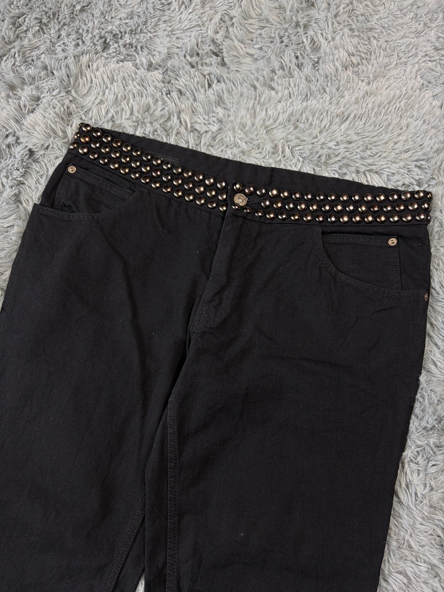 Gucci FW08 Runway Chrome Studded Rock n Roll Jeans - IT52