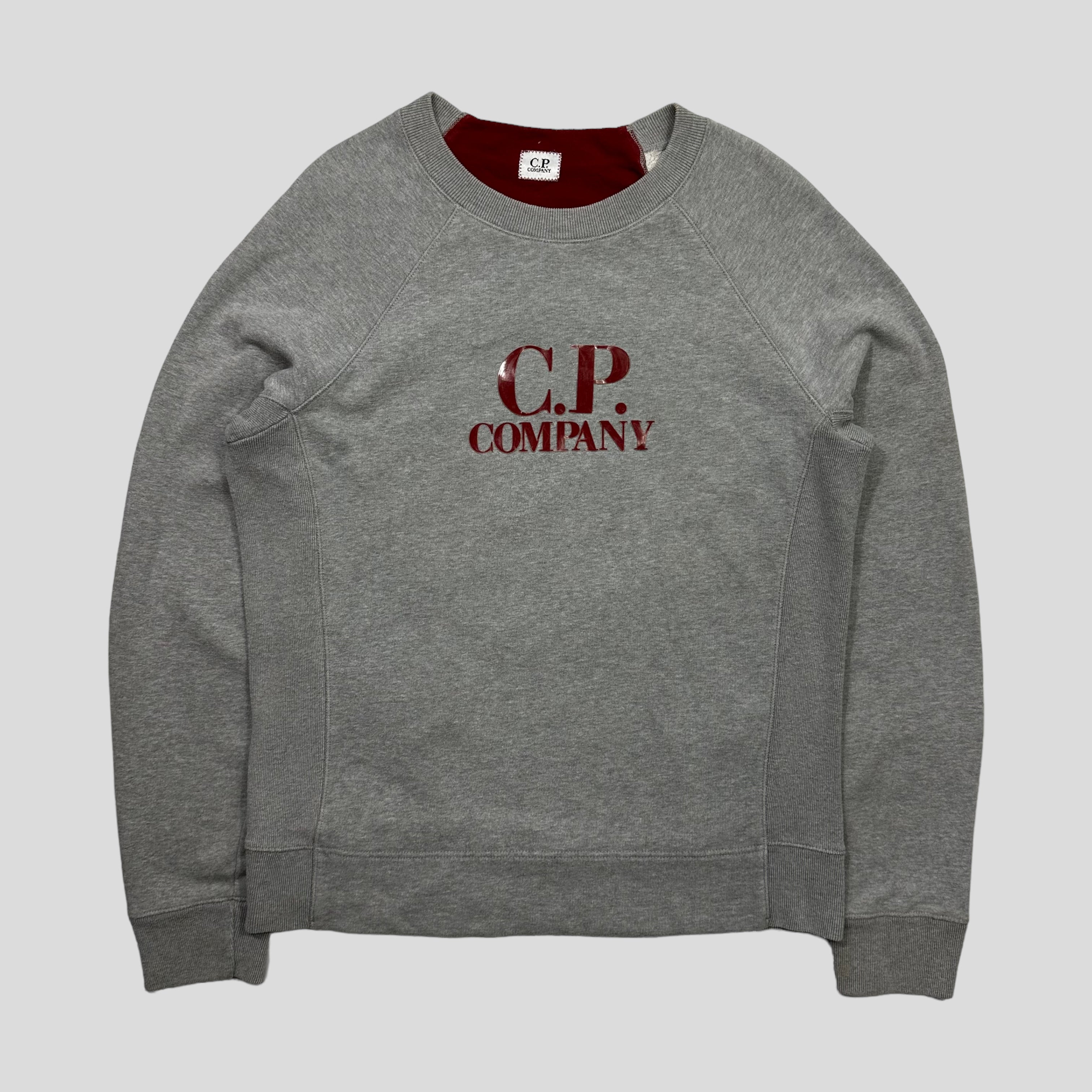 CP Company AW10 Rubber Logo Sweatshirt M Warmwaves