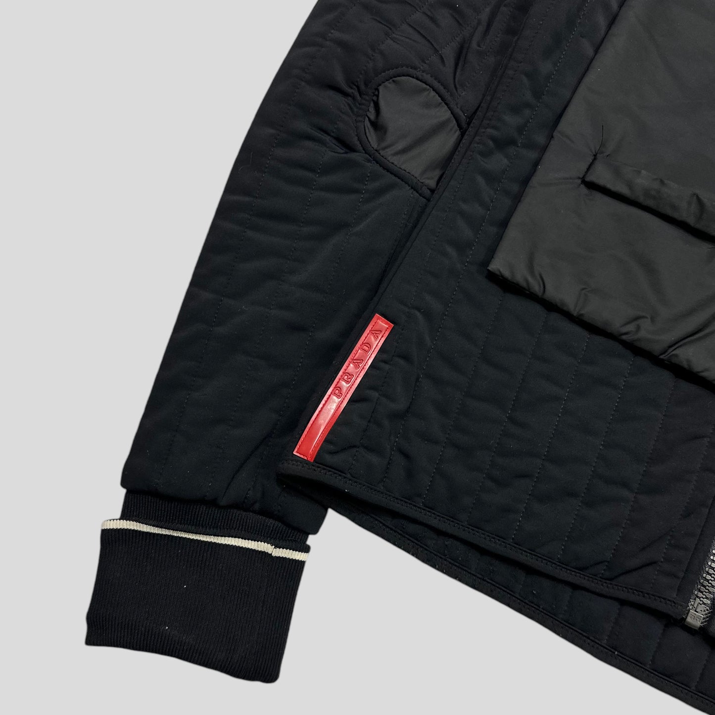 Prada Sport SS00 Quilted Nylon Scarf Jacket - M