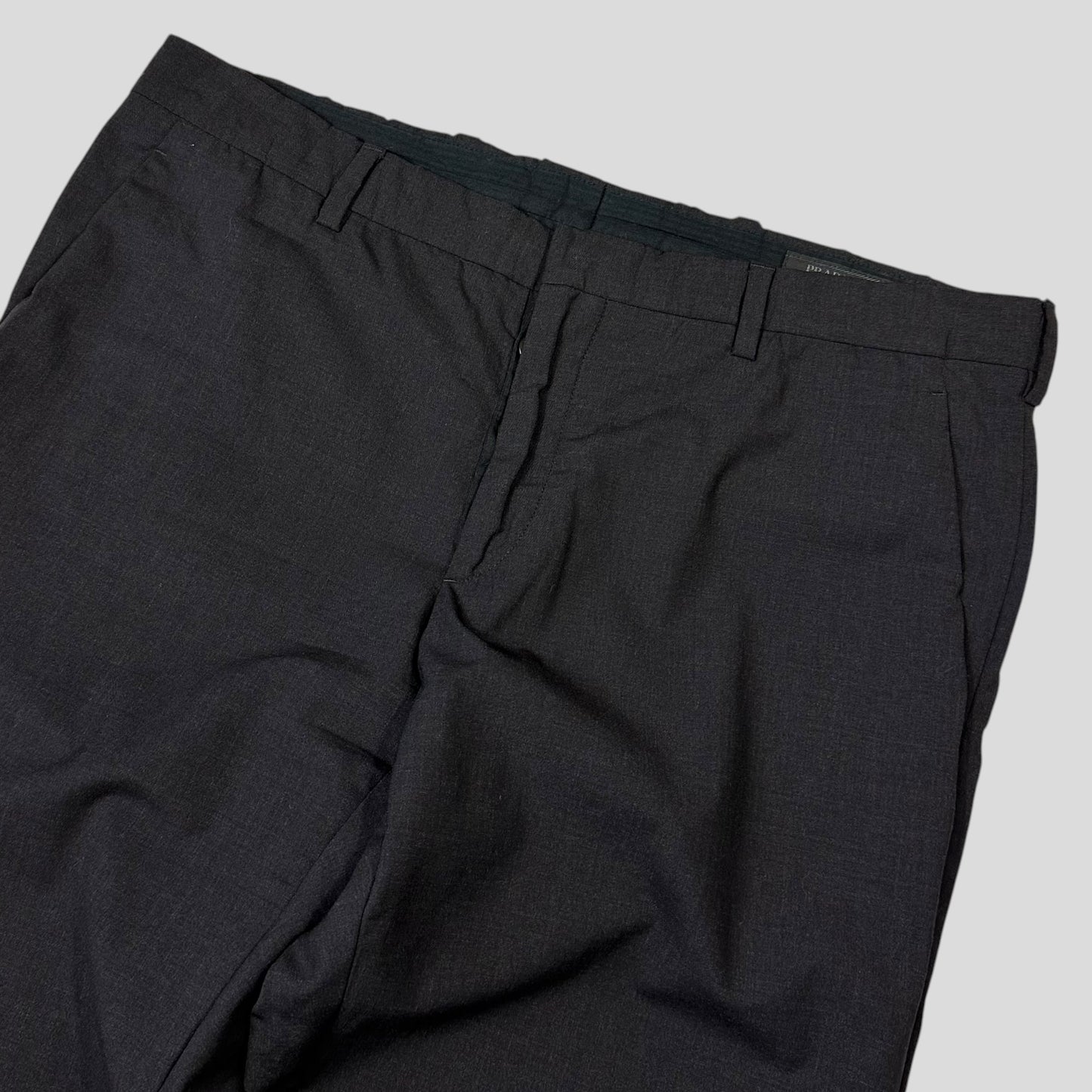 Prada 2016 Virgin Wool Grey Smart Trousers - IT50 (M/L)