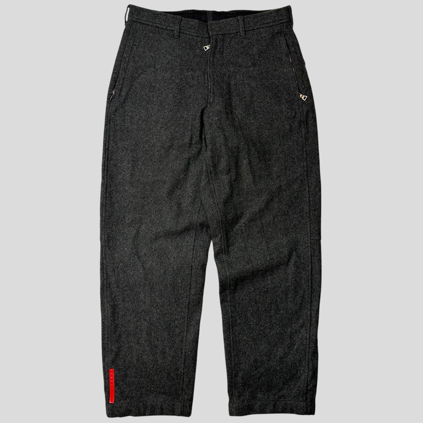 Prada Sport AW99 Heavy Wool Baggy Work Trousers - IT50