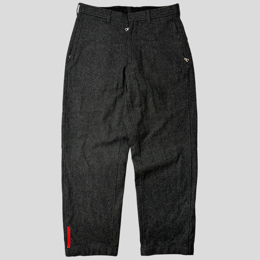 Prada Sport AW99 Heavy Wool Baggy Work Trousers - IT50