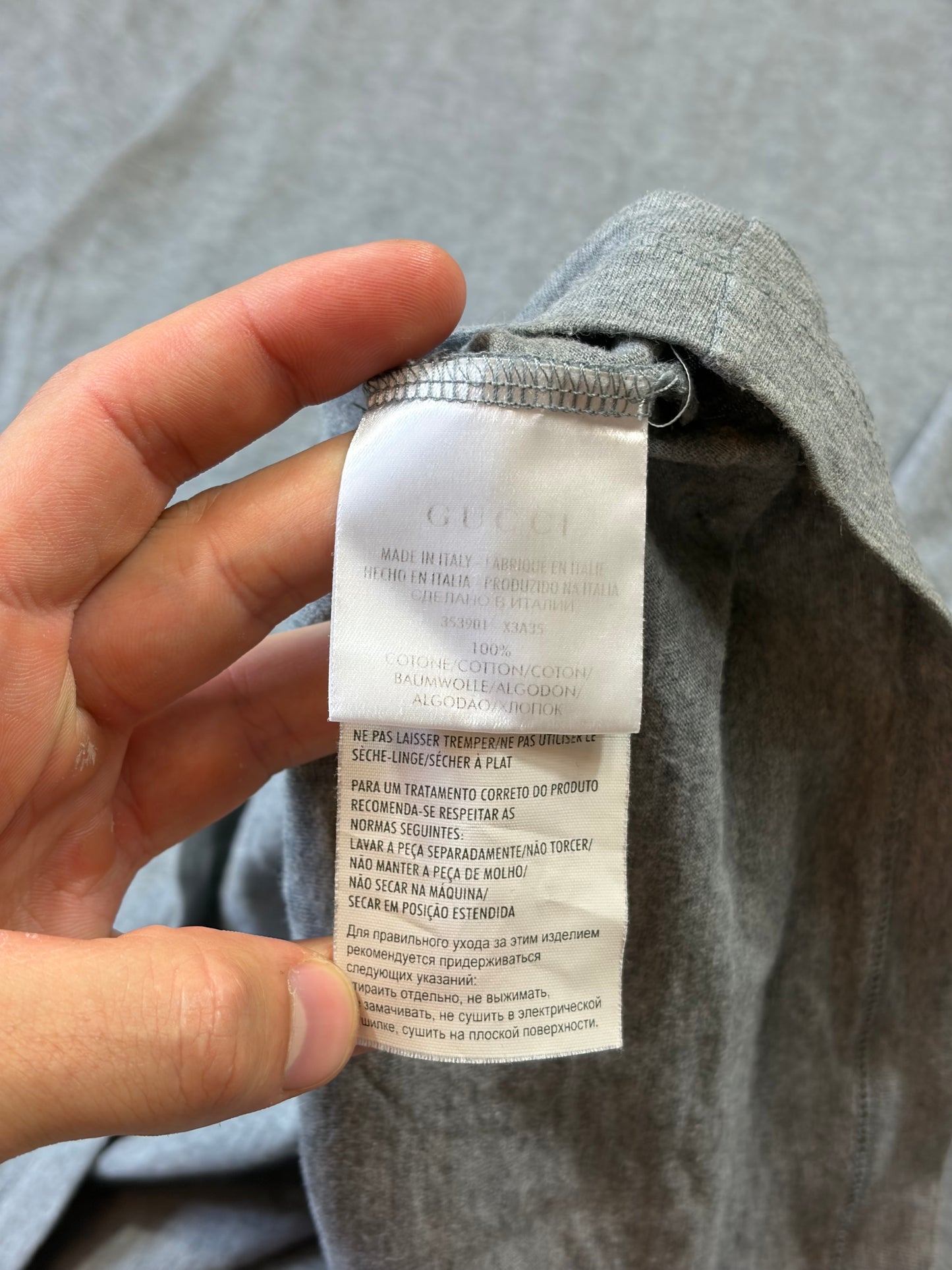 Gucci 2010’s Rubberised GG Logo T-shirt - XL