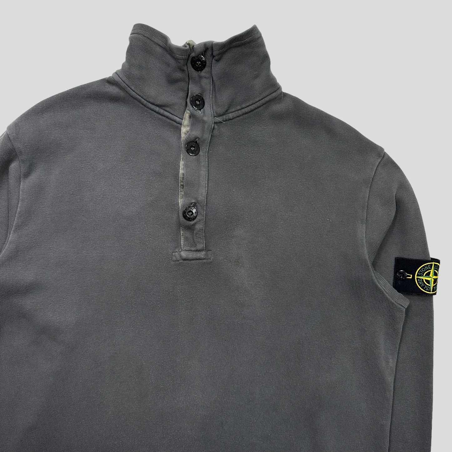 Stone Island AW00 Ribbed Cotton 1/4 Pullover - L
