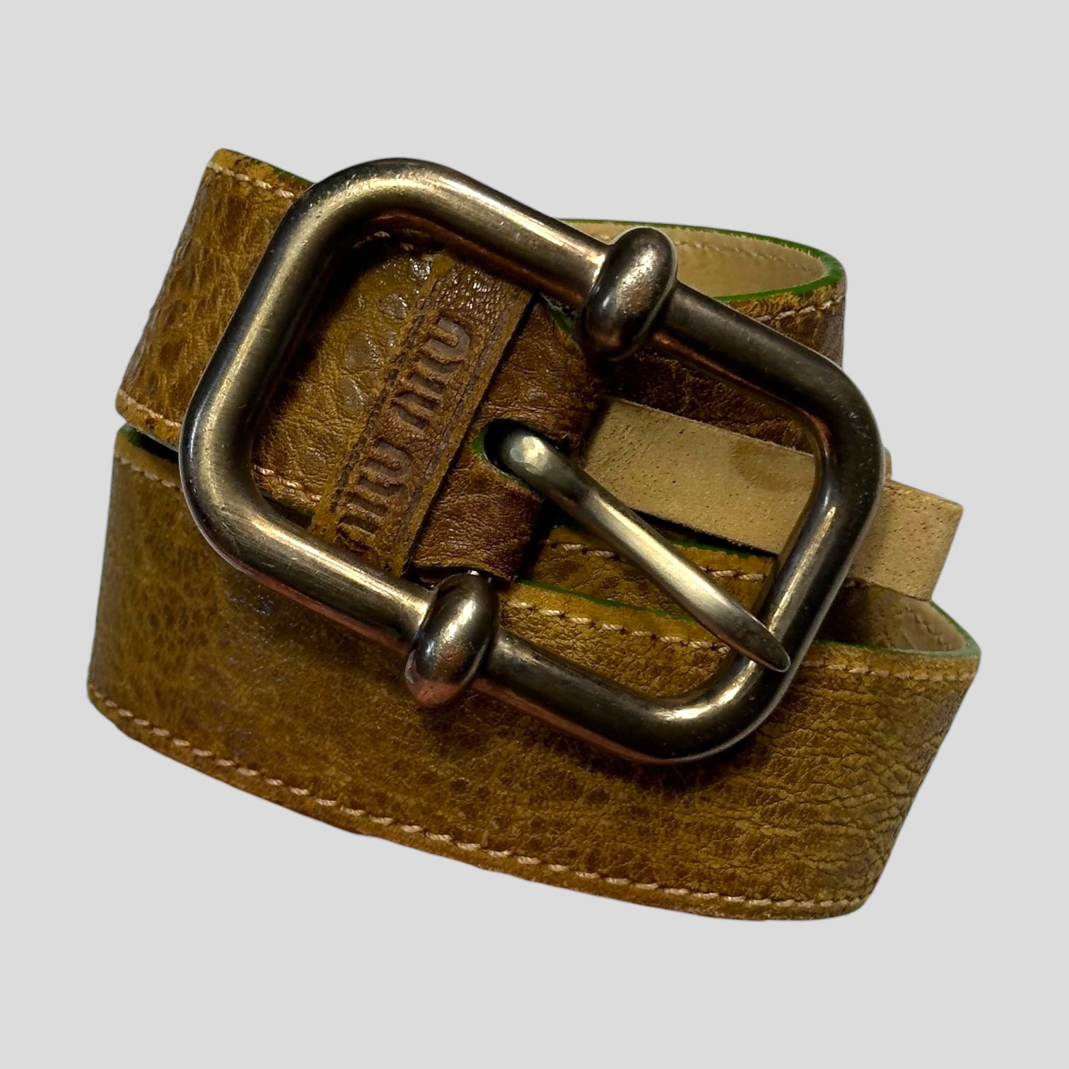 小物 2000s miumiu leather belt 小物 2000s miumiu leather belt Miu