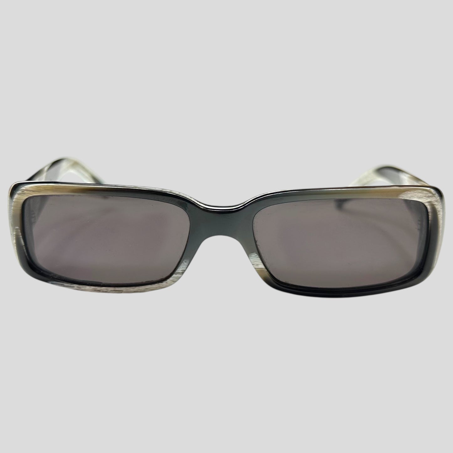 Gucci by Tom Ford 00’s Zebra Print GG Logo Square Sunglasses