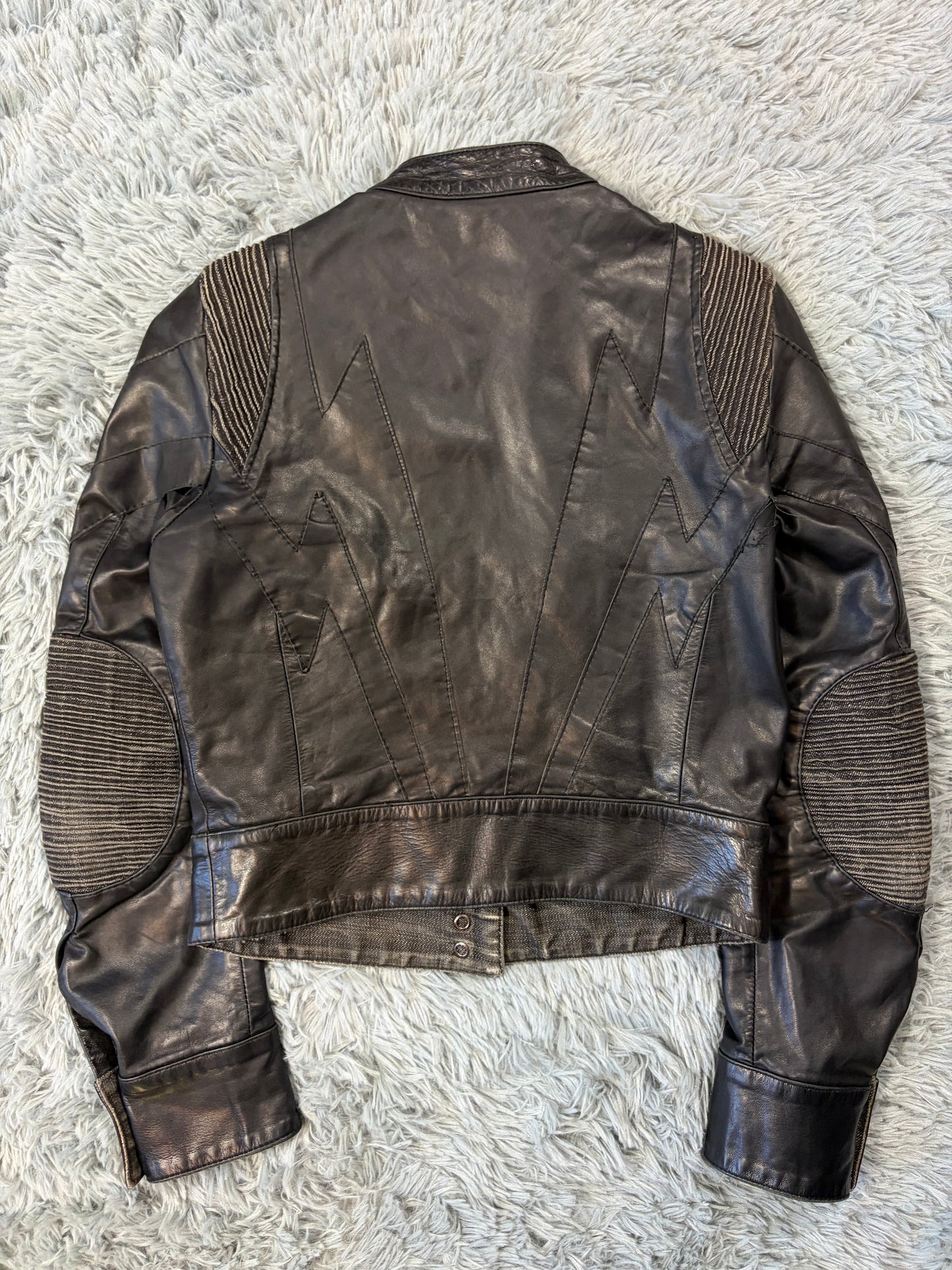 Just Cavalli 00’s Women’s Leather Rocker Biker Jacket - IT40