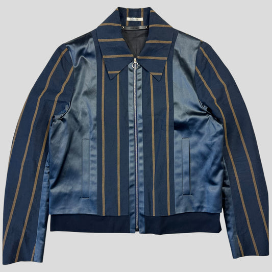 Paul Smith 2021 Runway SAMPLE Striped Panelled Blouson Jacket - S
