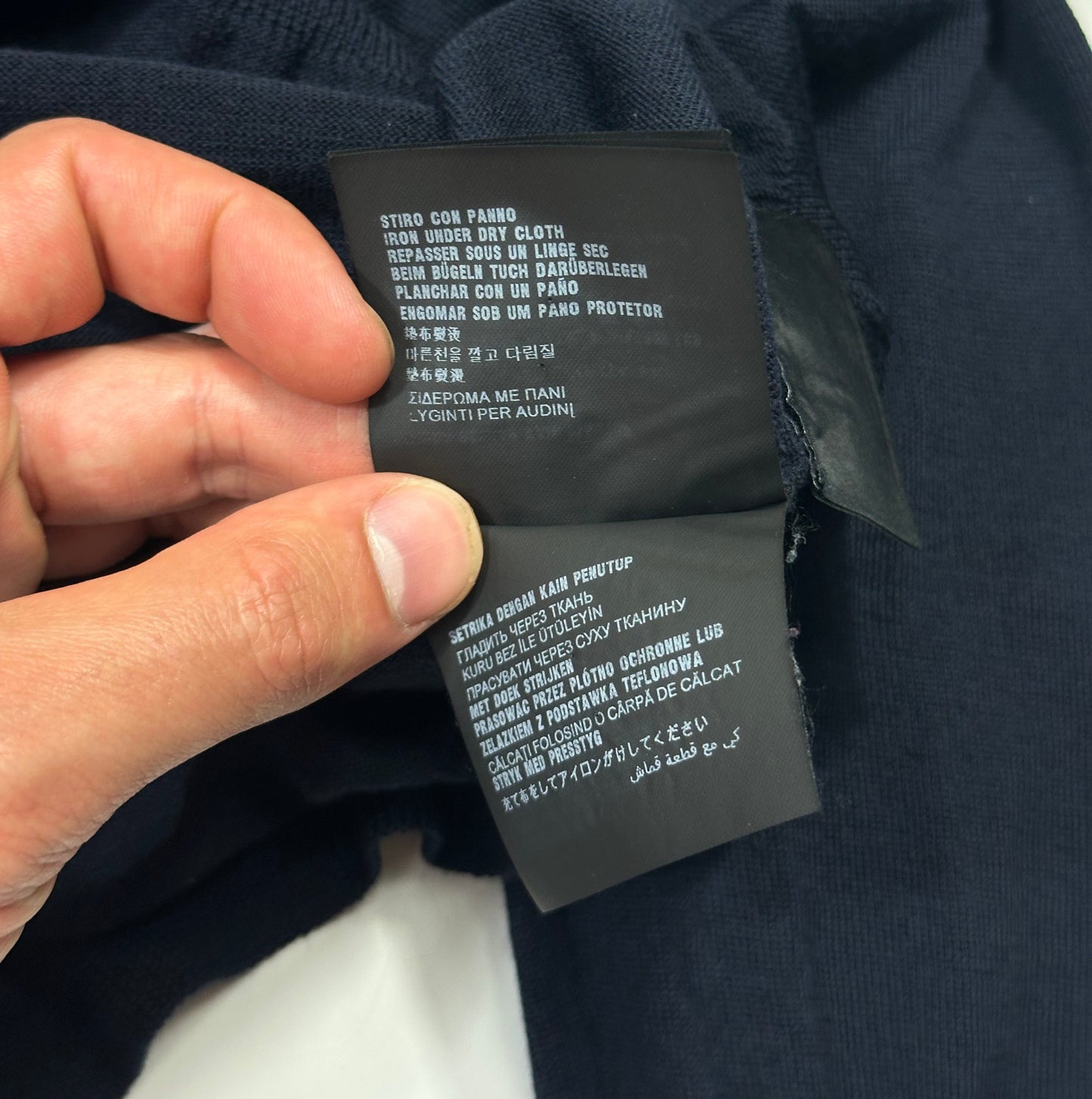 Prada Milano 2016 Navy Wool Crewneck Knit Jumper - S