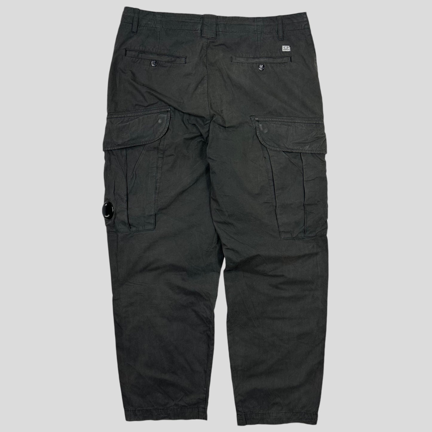 CP Company SS22 Grey Cargo Combat Trousers - 34-36